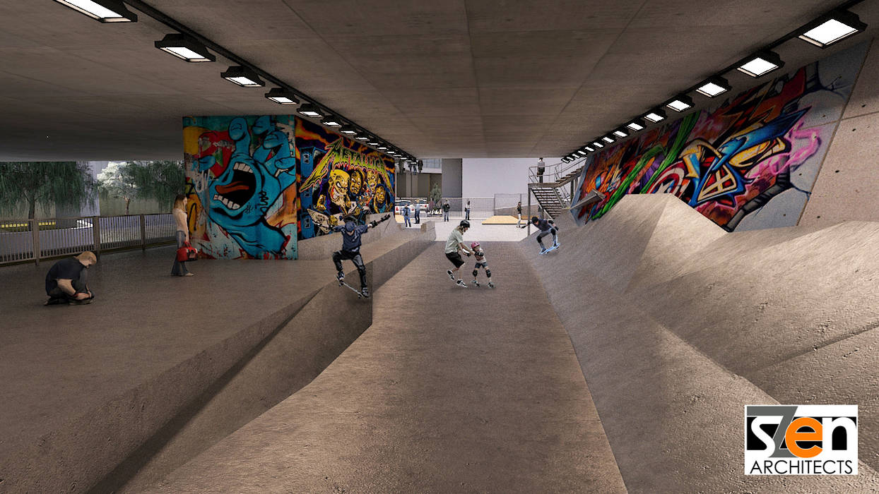 Skate Park, SZEN Architects Sdn Bhd SZEN Architects Sdn Bhd Taman Modern