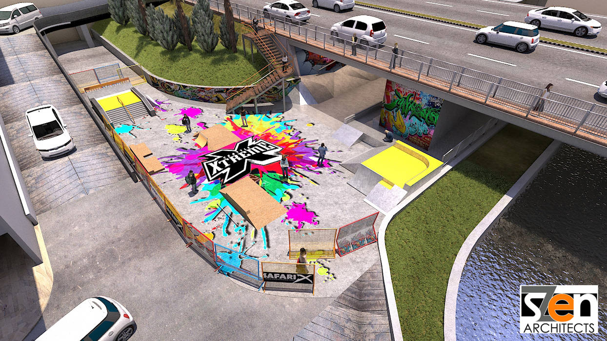 Skate Park, SZEN Architects Sdn Bhd SZEN Architects Sdn Bhd Taman Modern