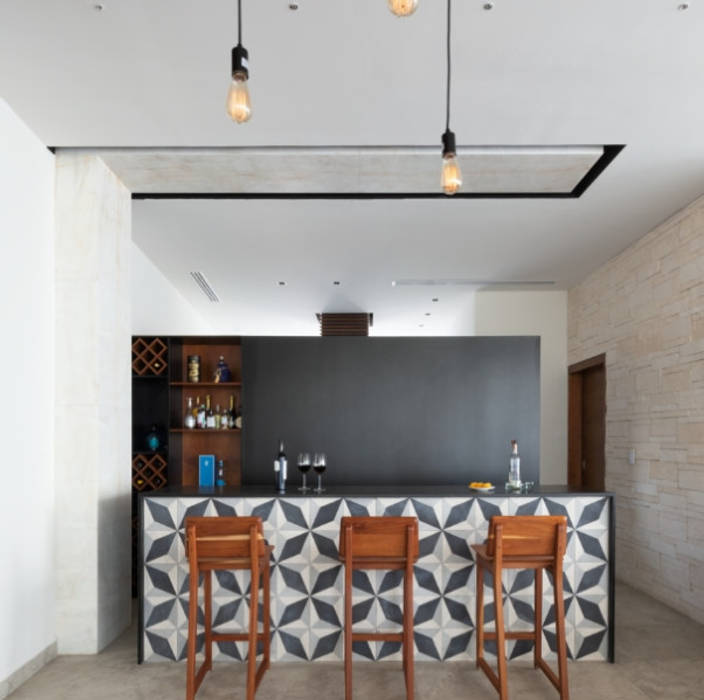 Cavas , Daniel Cota Arquitectura | Despacho de arquitectos | Cancún Daniel Cota Arquitectura | Despacho de arquitectos | Cancún Modern Dining Room Chairs & benches