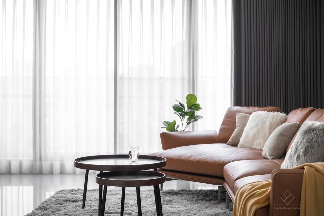沙發 極簡室內設計 Simple Design Studio 现代客厅設計點子、靈感 & 圖片