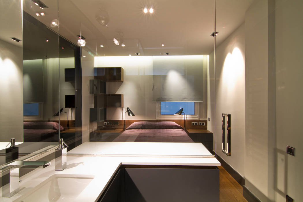 Apartamento en Sagrada Familia, MANUEL TORRES DESIGN MANUEL TORRES DESIGN Eclectic style bathroom Sinks