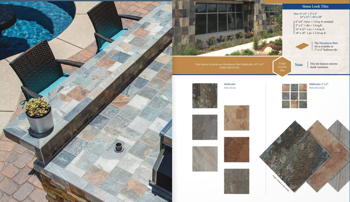 Coleccion Stone Look Tiles Homify