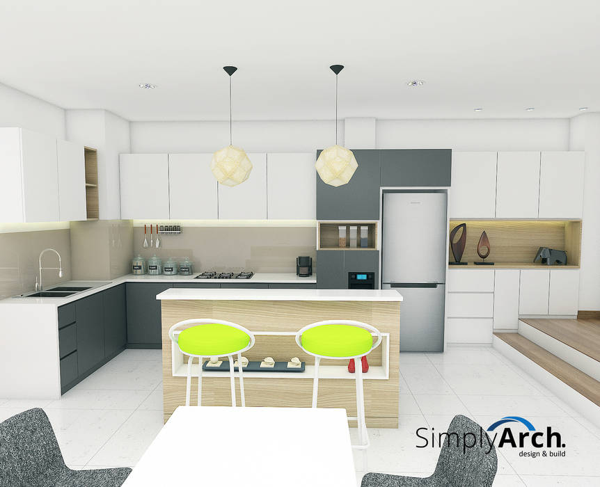 Kitchen set Simply Arch. Dapur built in Kayu Lapis