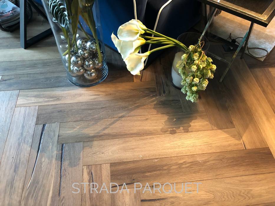 Parquet rovere prefinito anticato smoked, Strada Legnami Srl Strada Legnami Srl Floors