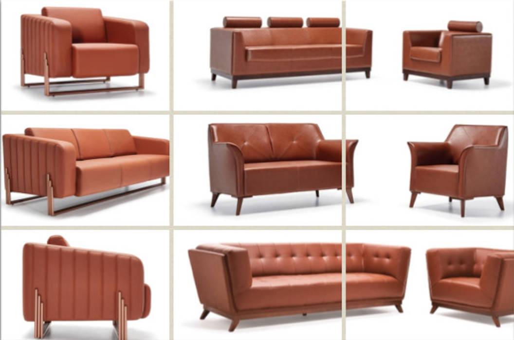 Sofas and Armchairs SG International Trade Commercial spaces Leather Grey Office spaces & stores