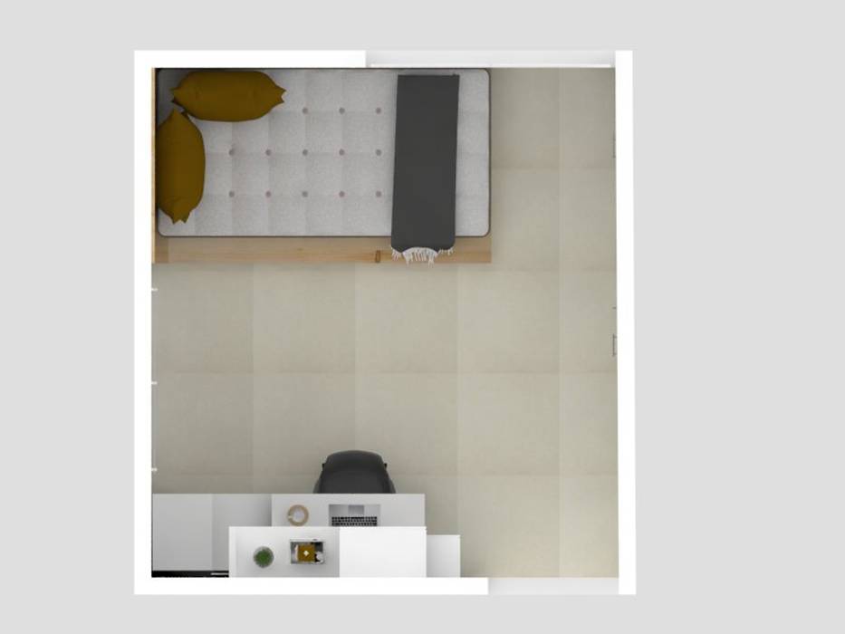 Diseño habitación secundaria apartamento Floresta Decó ambientes a la medida Habitaciones pequeñas