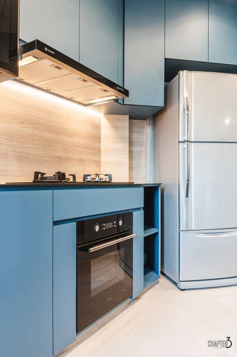 Project 5i Resale Hdb "Bright & Bluish Scandi", Chapter 3 Interior Design Chapter 3 Interior Design Scandinavian style kitchen