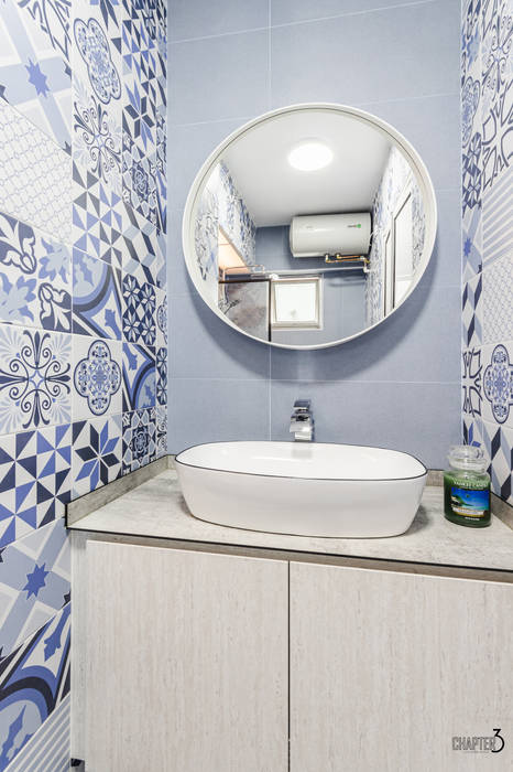 Project 5i Resale Hdb "Bright & Bluish Scandi", Chapter 3 Interior Design Chapter 3 Interior Design Scandinavian style bathrooms