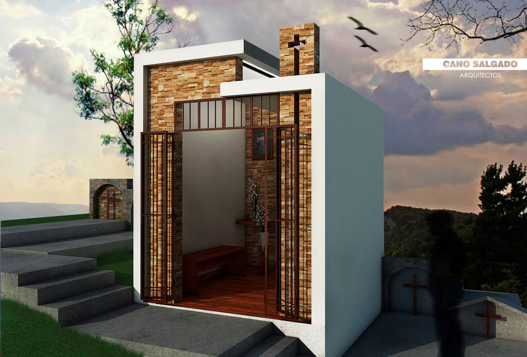 VISUALIZACION 3D Cano Salgado Arquitectos Casas minimalistas Ladrillos 3d,render,photoshop