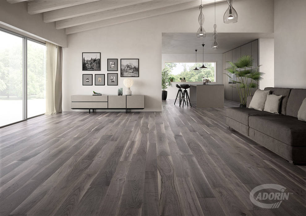 American Walnut Bark, Cadorin Group Srl - Italian craftsmanship production Wood flooring and Coverings Cadorin Group Srl - Italian craftsmanship production Wood flooring and Coverings Modern Living Room