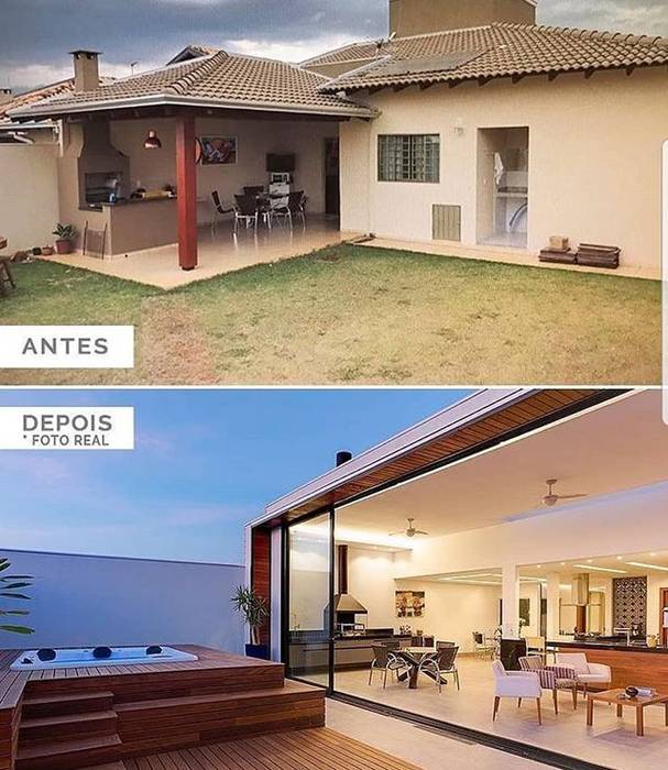 Antes e Depois Residencial , D arquitetura D arquitetura