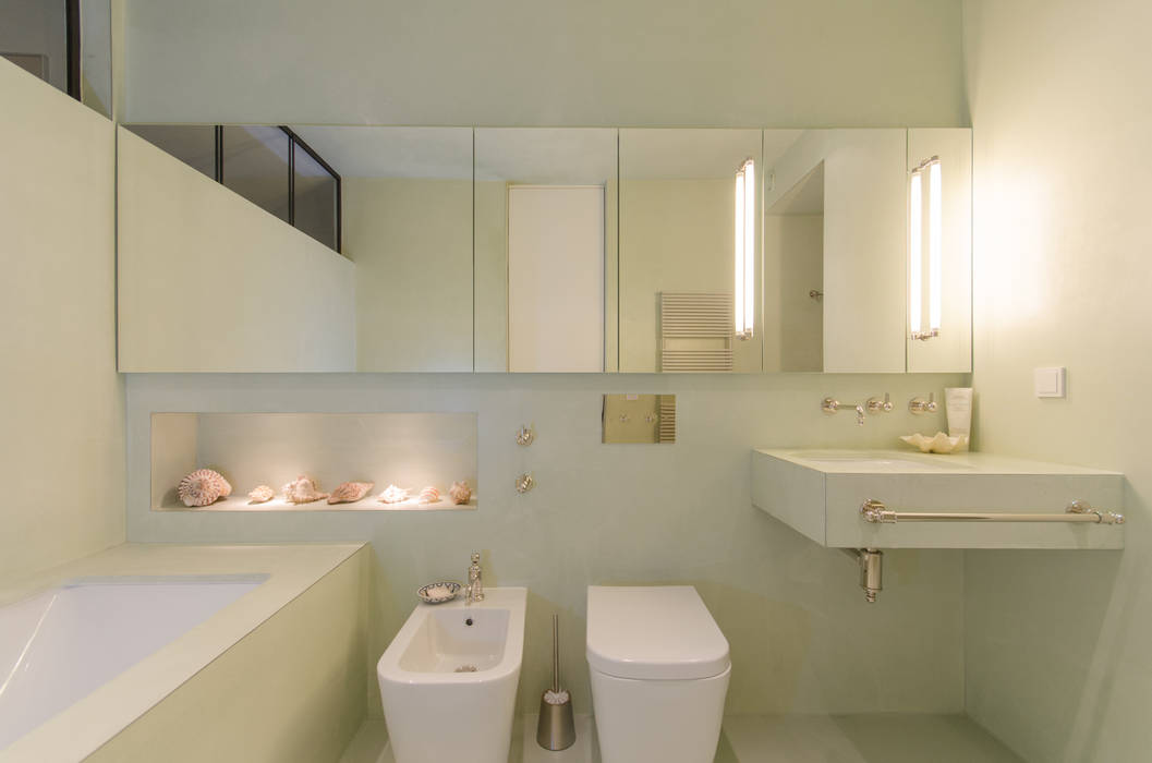 Fresh Mint Aura Vivante Moderne badkamers bathroom,design,modern,lights,renovation,remodeling,badezimmer