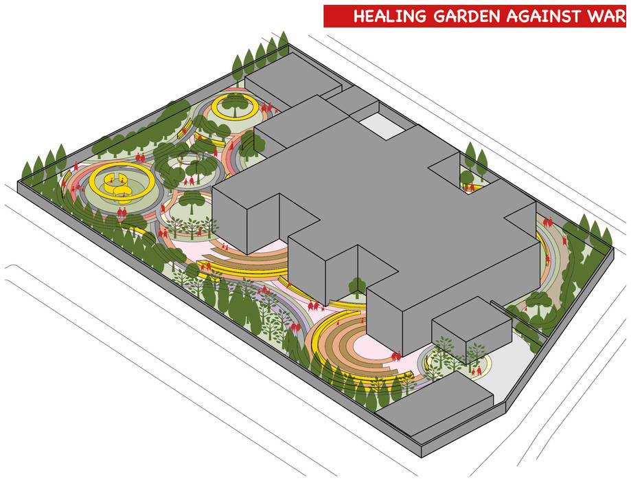 Healing Garden VS War, inBloom inBloom Eclectic style garden