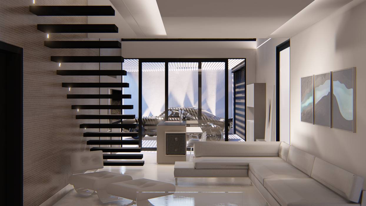 Condominio Quinta da Bela Vista, D arquitetura D arquitetura Salas de estilo minimalista