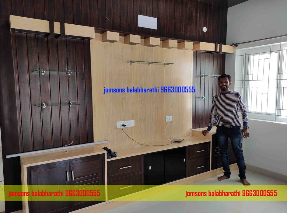 PVC Interiors in Coimbatore 9663000555, balabharathi pvc & upvc interior Salem 9663000555 balabharathi pvc & upvc interior Salem 9663000555 Salones de estilo moderno Plástico Muebles de televisión y dispositivos electrónicos