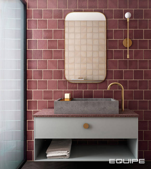 Magma, Equipe Ceramicas Equipe Ceramicas Industrial style bathroom Tiles