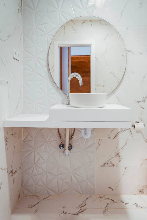 Reforma Integral de Apartamento en Madrid, OOIIO Arquitectura OOIIO Arquitectura Modern bathroom Marble