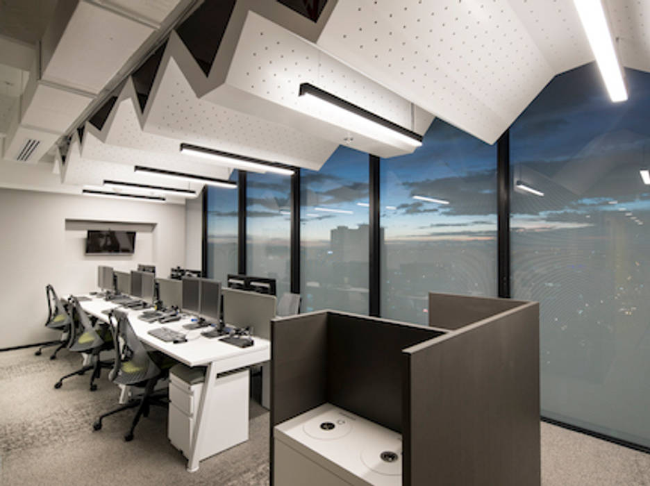 Oficinas British Petroleum BP, entrearquitectosestudio entrearquitectosestudio Lean-to roof Chipboard