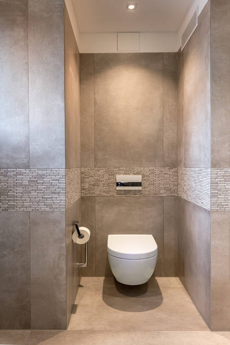 WC CONSCIOUS DESIGN - Interiors by Nicoletta Zarattini Modern style bathrooms Tiles