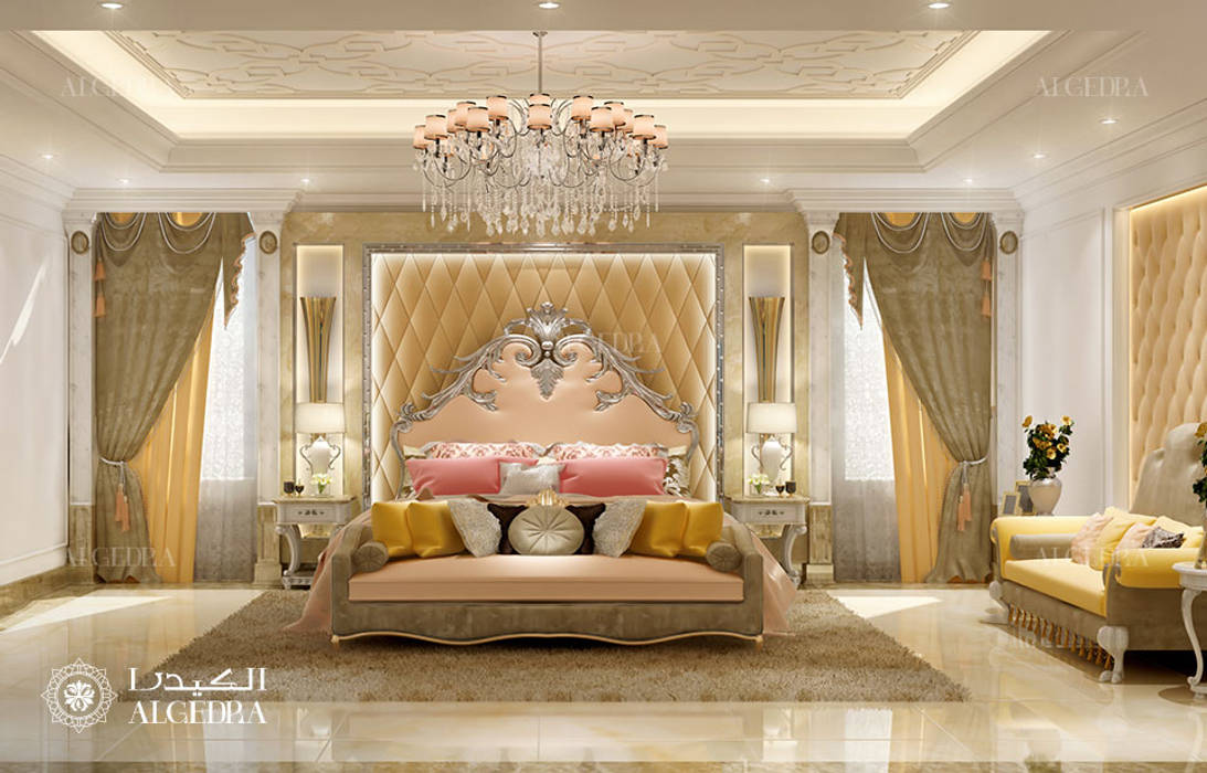Master Bedroom In Luxury Classic Style Villa Algedra Interior Design Classic Style Bedroom Homify