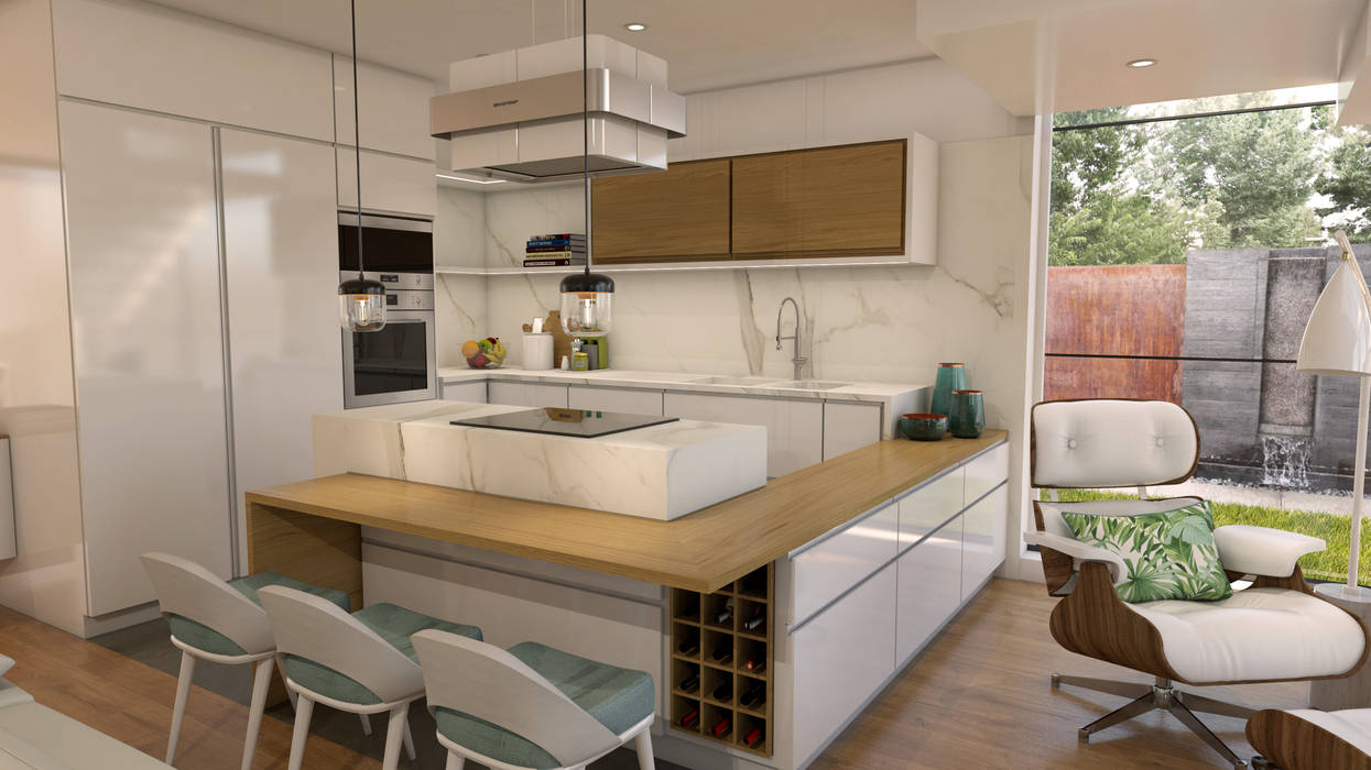 Village das Laranjeiras Cozinhas ecléticas por The Spacealist - Arquitectura e Interiores Eclético