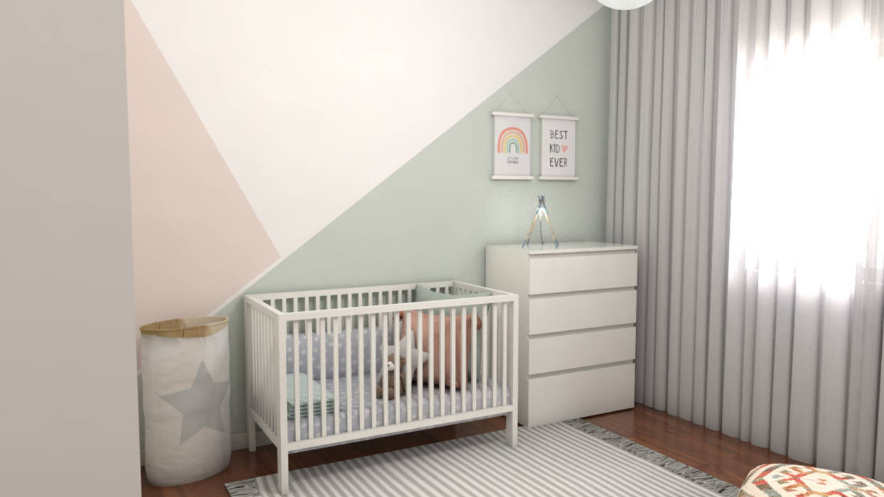 Quarto de bebé MP, The Spacealist - Arquitectura e Interiores The Spacealist - Arquitectura e Interiores Dormitorios infantiles de estilo moderno
