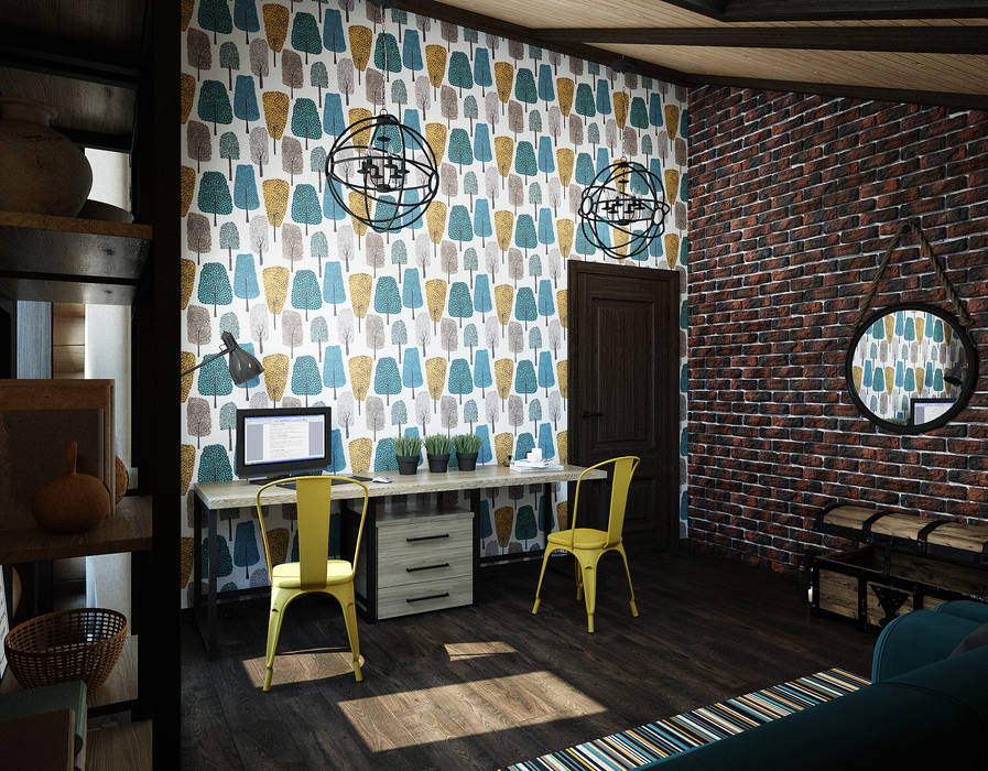 Dizajner Olga Krysova 男の子部屋 ターコイズ Homify