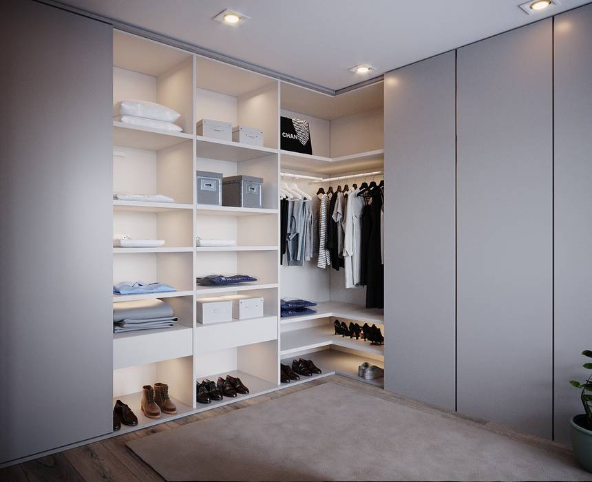 closet v1 branco Alpha Details Closets modernos