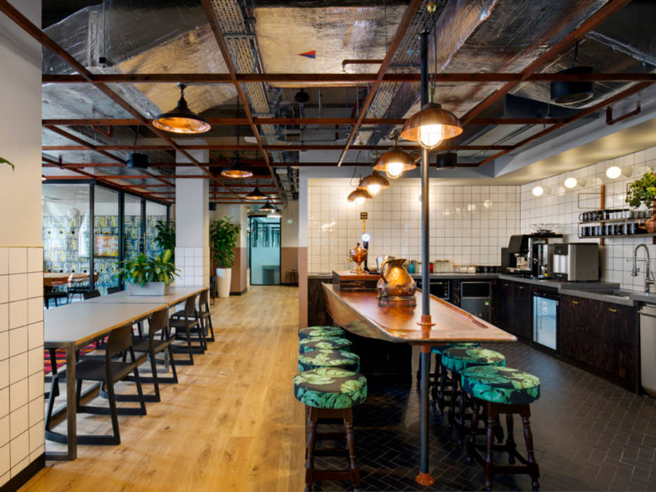 WeWork Office in London, Direct Tiling Group Direct Tiling Group Eclectic style dining room