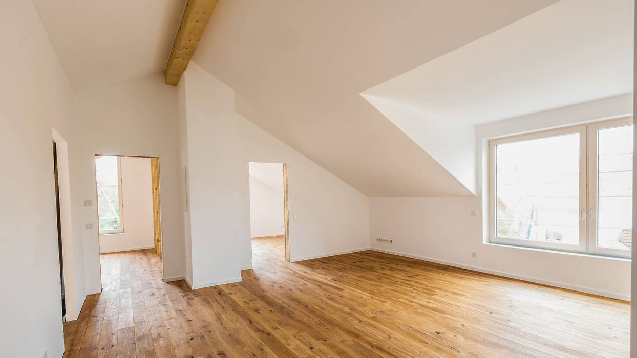 Aufstockung des Bestands erzeugt außergewöhnlich Wohnraum für Kinder. Moser Architektur Moderne Kinderzimmer
