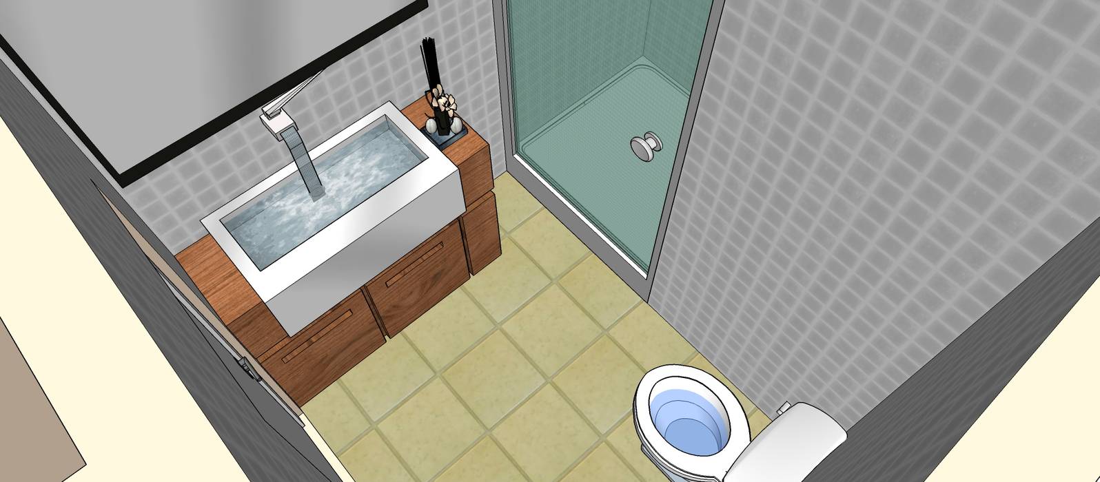 Bedir Mimarlık Bedir Mimarlık Modern Banyo Granit