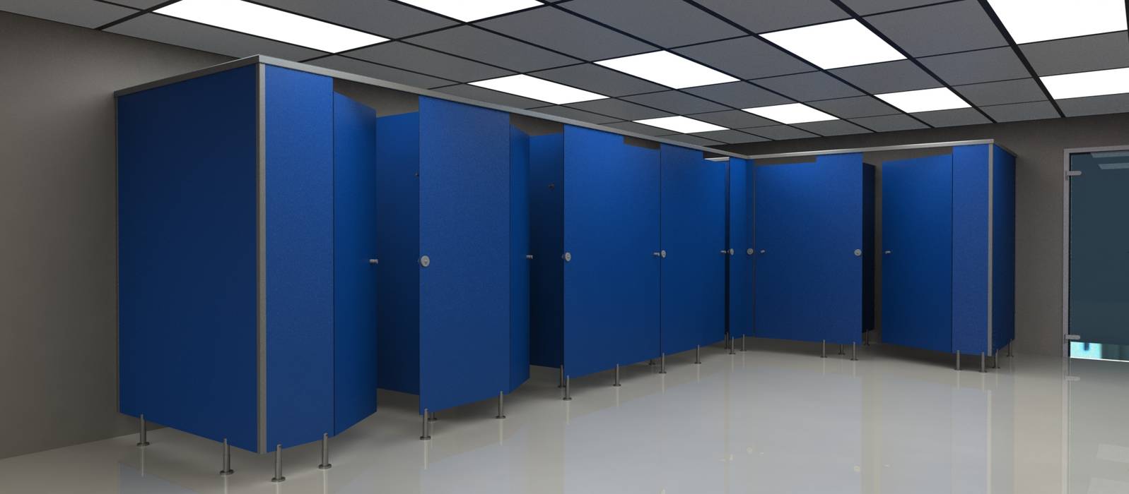 CABINAS FENOLICAS, TABIQUES Y TECNOLOGIA MODULAR S.L TABIQUES Y TECNOLOGIA MODULAR S.L Industrial style bathroom OSB Toilets