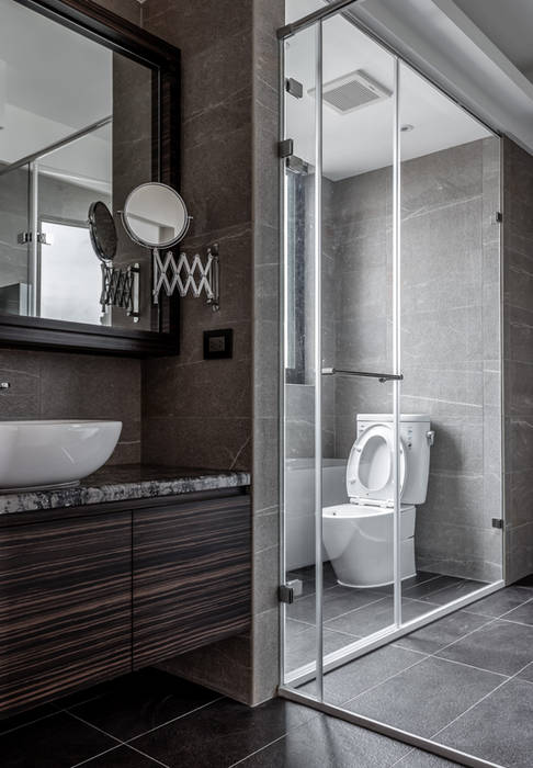 主臥浴廁 大企國際空間設計有限公司 現代浴室設計點子、靈感&圖片