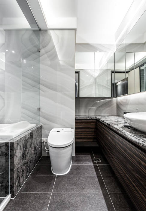 女兒房浴廁 大企國際空間設計有限公司 現代浴室設計點子、靈感&圖片