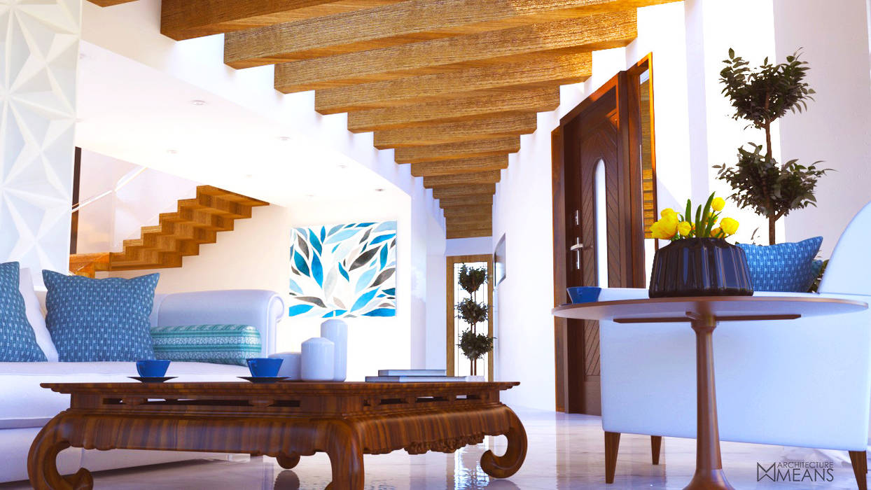 Diseño interior de la casa de la colina architecture means salones