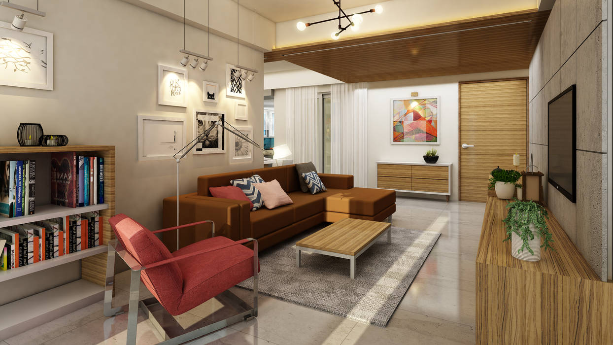 INTERIOR DESIGN, FOLIAGE FOLIAGE Modern living room