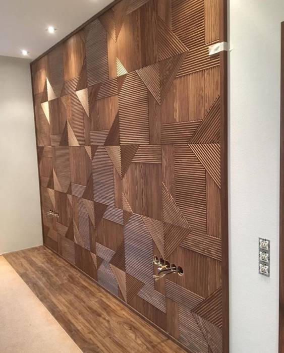 Стеновые панели из дерева, Brus Decor Brus Decor Modern walls & floors Engineered Wood Transparent Wall tattoos