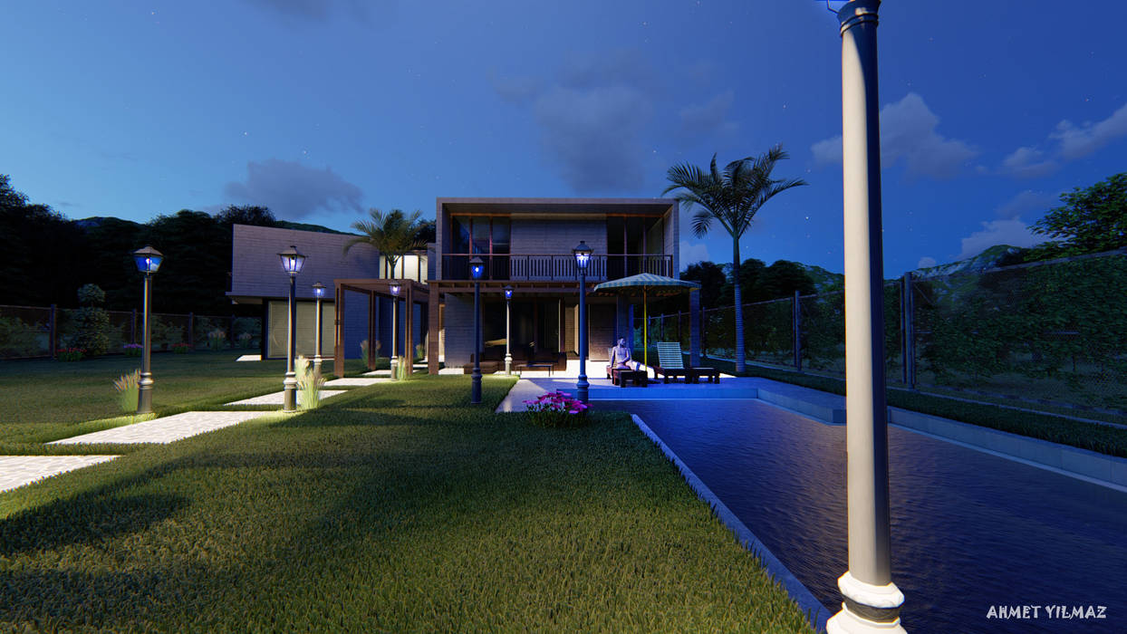 3d Architectural Villa Model, ARTEVİTA ARTEVİTA Сад