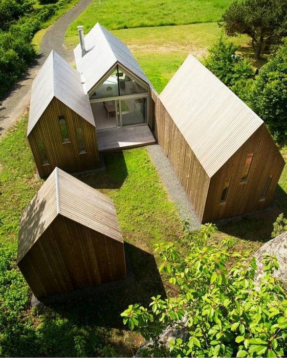 Casa in legno passiva Green Living Ltd Casa passiva Legno massello Variopinto facciate