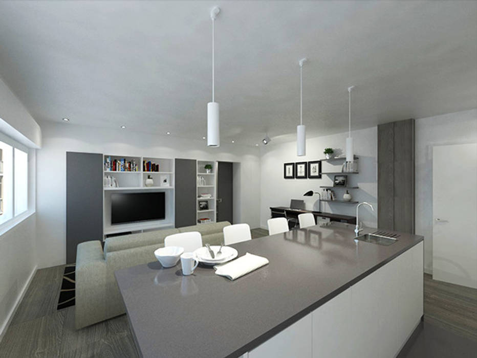 Rustic style kitchen by Linhas Simples Rustic