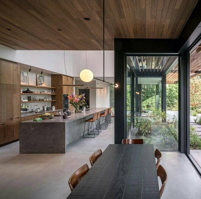 Casa in legno passiva, Green Living Ltd Green Living Ltd Modern kitchen