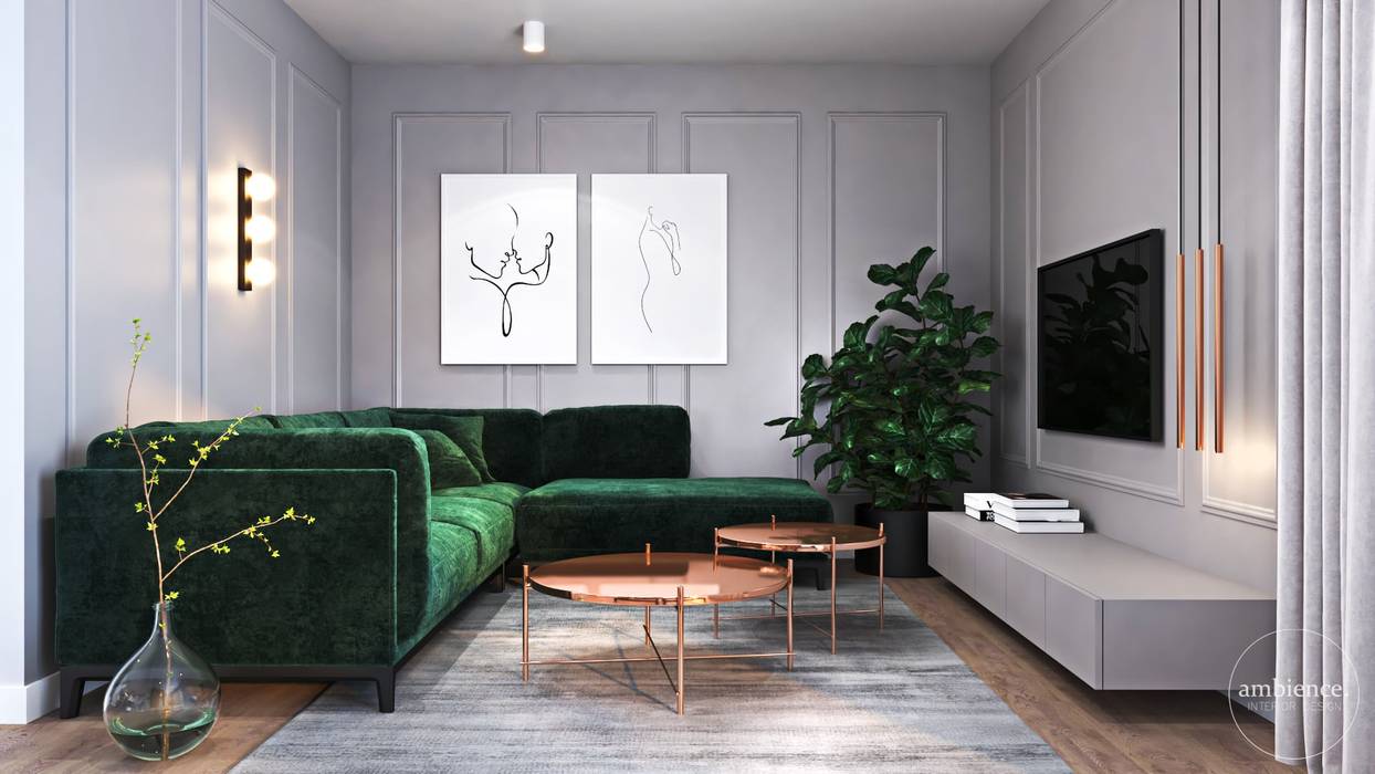 Dom inspirowany klasyką, Ambience. Interior Design Ambience. Interior Design Living room