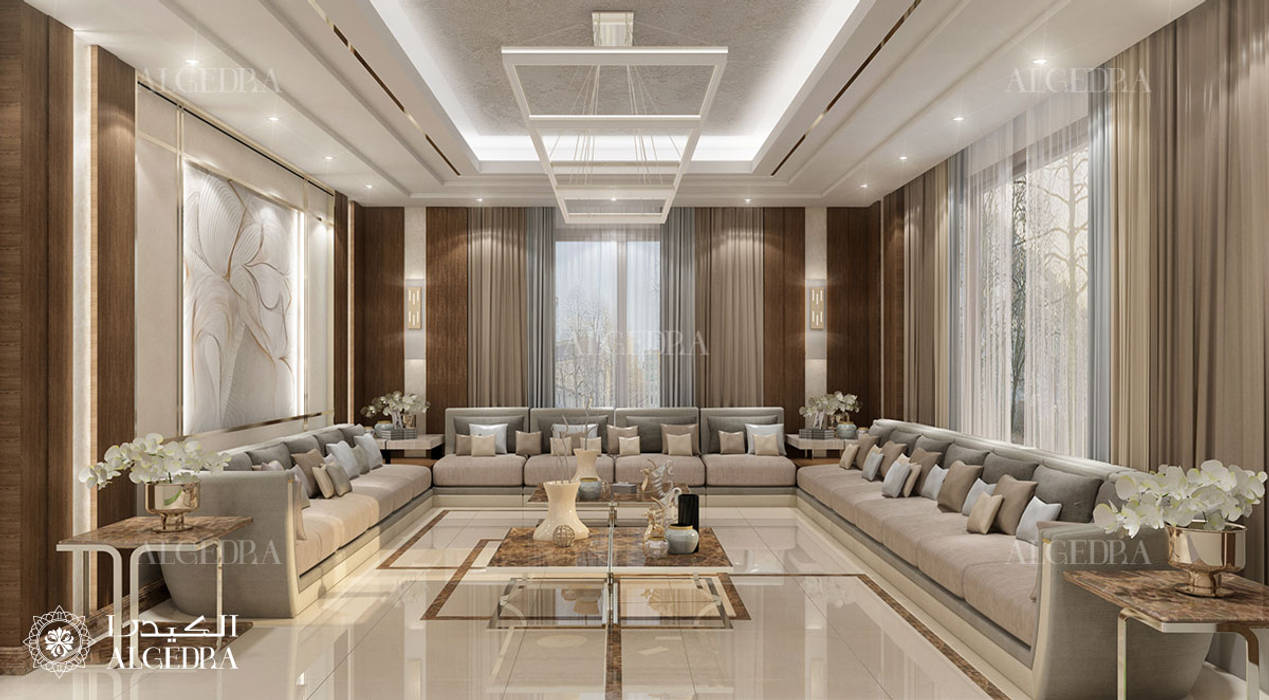 Modern Majlis Design In Dubai Luxury Villa Algedra Interior Design Modern Living Room Homify