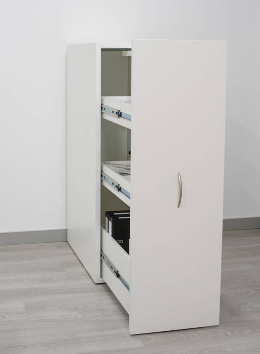Armário com porta deslizante FERCIA - Furniture Solutions EscritórioArmários e estantes Madeira Branco armário, arrumação, escritório