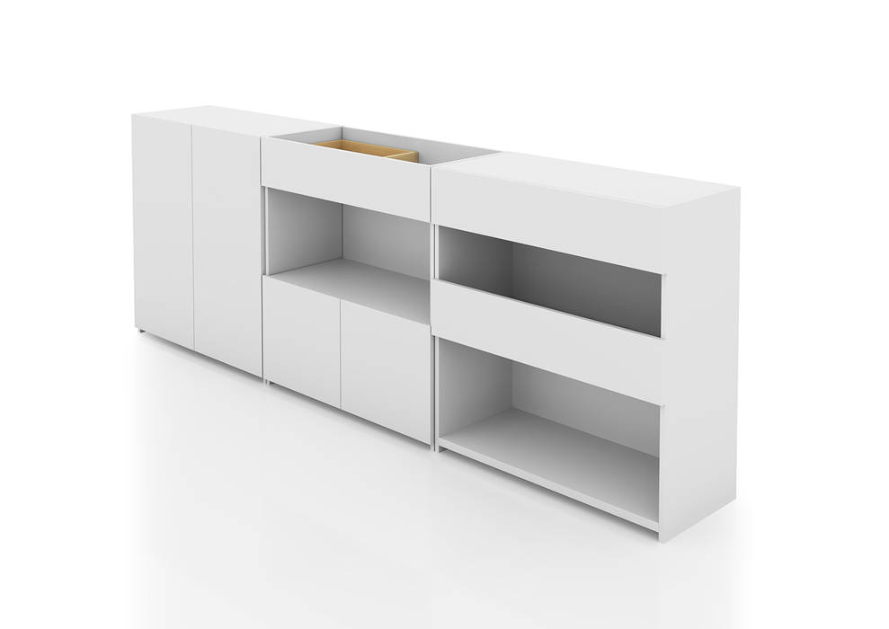 Stone, FERCIA - Furniture Solutions FERCIA - Furniture Solutions Study/office Wood Wood effect Cupboards & shelving