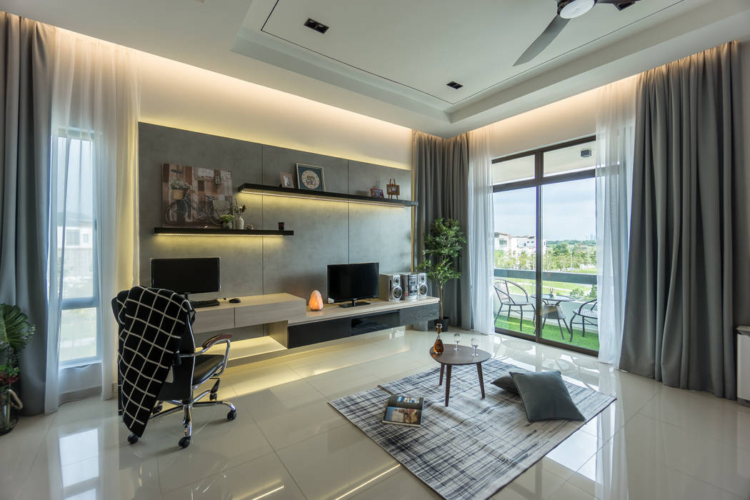 SETIA UTAMA 3-STOREY CLUSTER HOME, Simsan Design Simsan Design Modern style bedroom