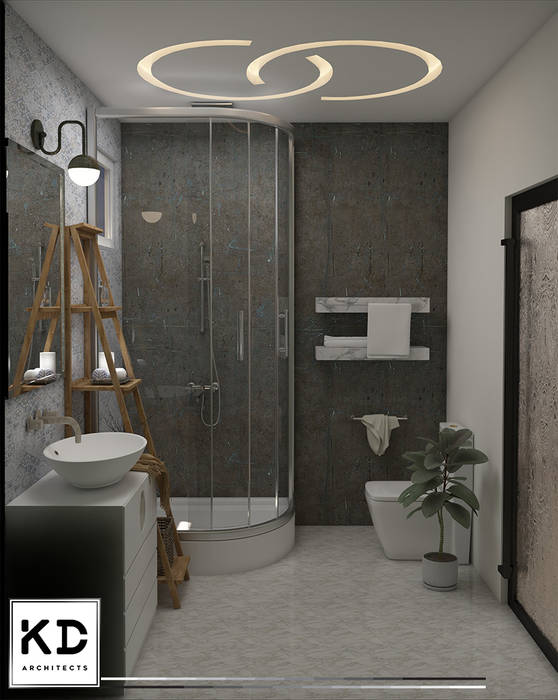 TOILET DESIGN, KD ARCHITECTS KD ARCHITECTS Classic style bathroom Building,Plant,Property,Interior design,Plumbing fixture,Wood,Door,Fixture,Houseplant,Architecture