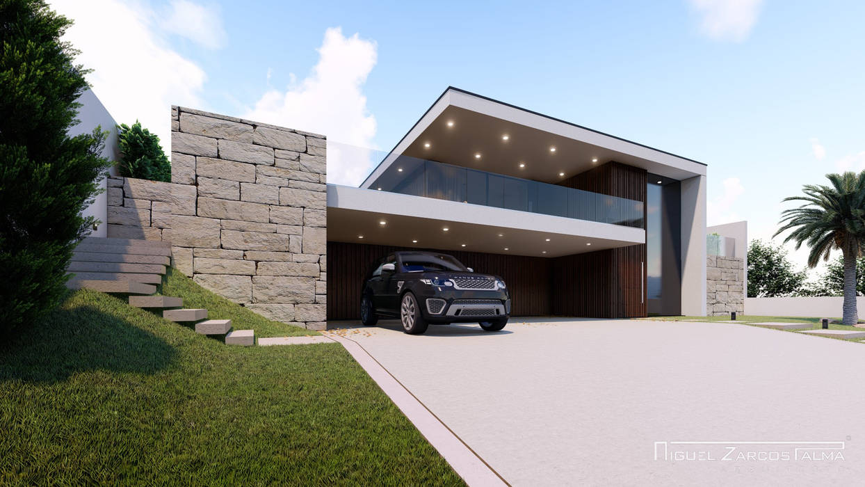 Casa do xisto – paços de ferreira casas modernas por miguel zarcos