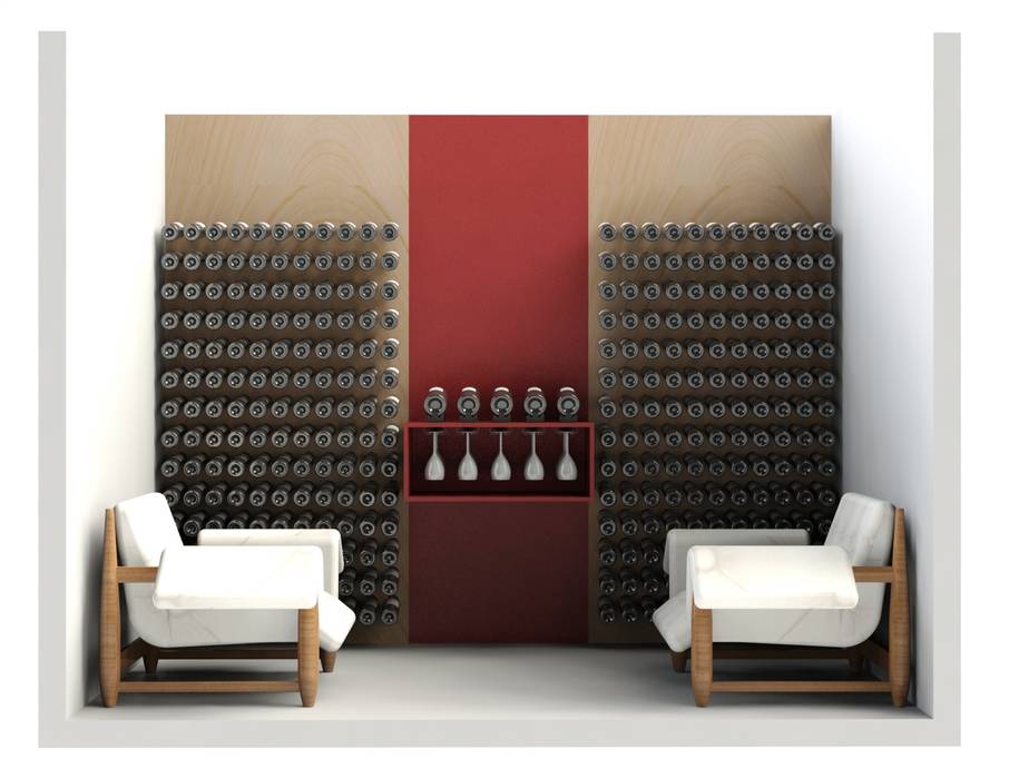 Suporte 1G-Max - Prende a Garrafa pelo Pescoço , Garrafeiros - Adegas para Vinho Garrafeiros - Adegas para Vinho Wine cellar Plastic