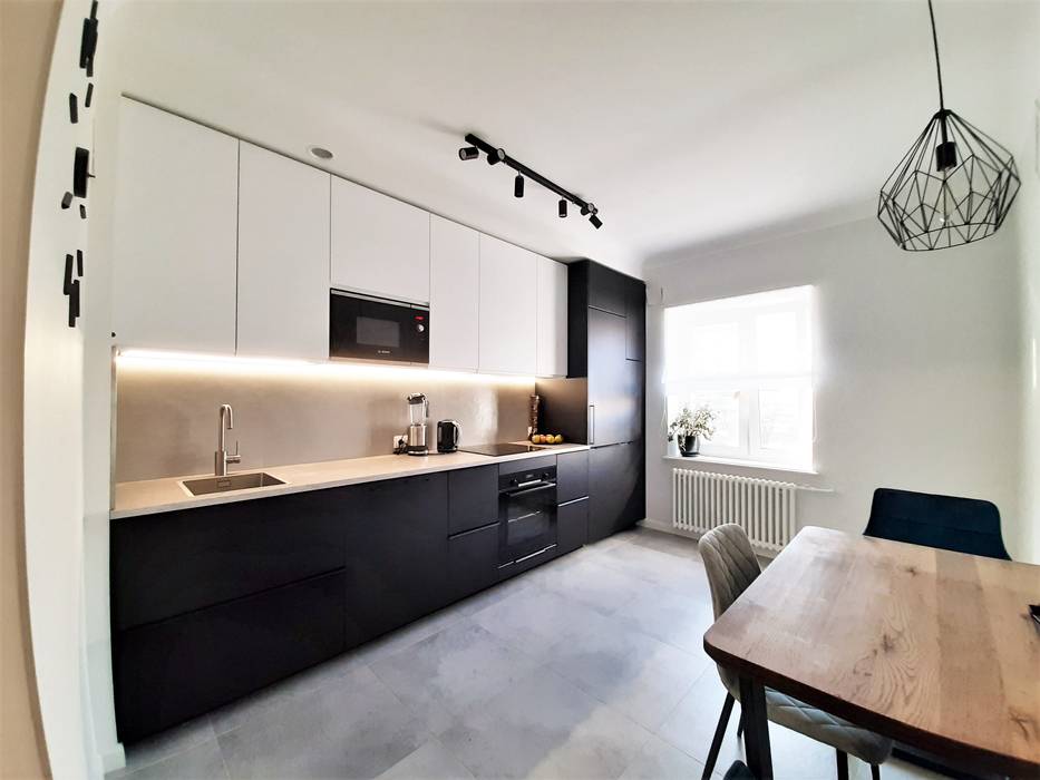 modern appartment with classic details, ANDO ANDO Cocinas modernas